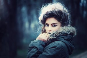 a College Escort Lady in jacket in Vienna